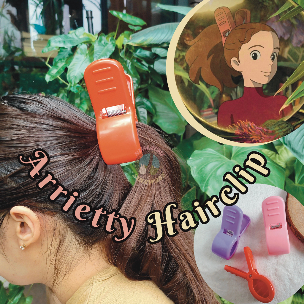 Hair clip Arrietty studio ghibli Wanita Jepit Rambut Alat Penata Rambut  cewek Aksesoris hair claw j