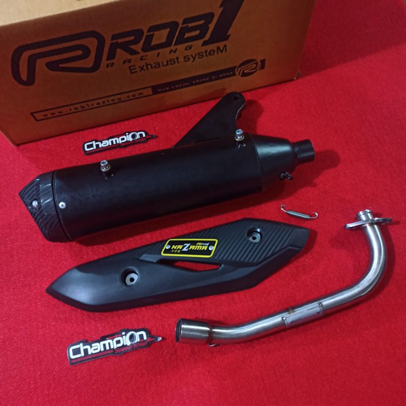 Knalpot Standar Racing ROB1 KAZAMA Mio M3 Gear 125 Mio Z Mio S Xeon GT 125