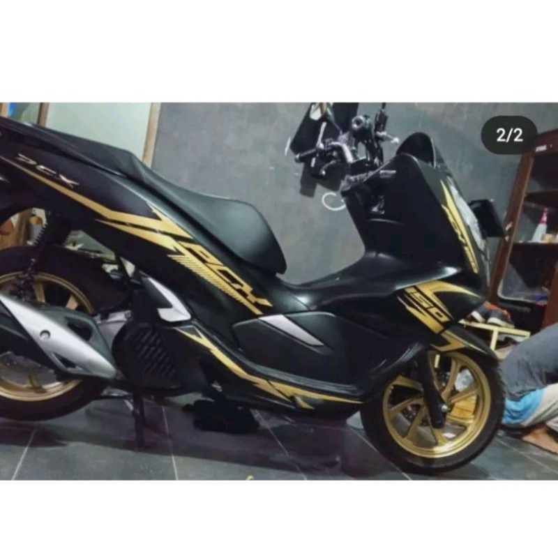 STIKER STRIPING TRANSPARAN CUSTOM LIST SIMPLE PCX 160 PCX 150