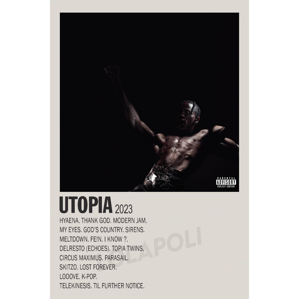 Poster Cover Album Utopia - Travis Scott