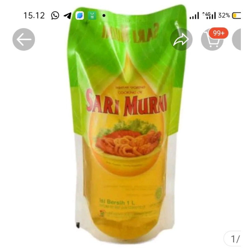 

Minyak Goreng Sari Murni 1 Liter