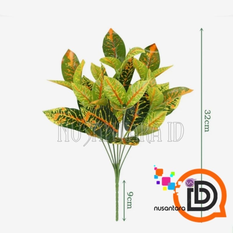 Tanaman Artificial Keladi Orange / Tanaman Hias Bunga Keladi Macan / tanaman palsu