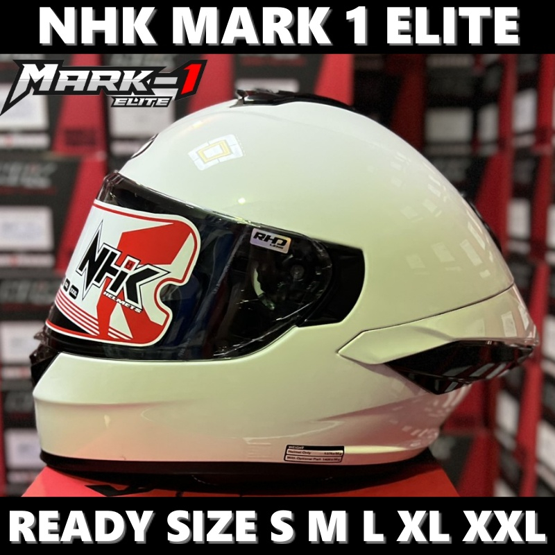 NHK Mark 1 Elite Solid White Single Visor