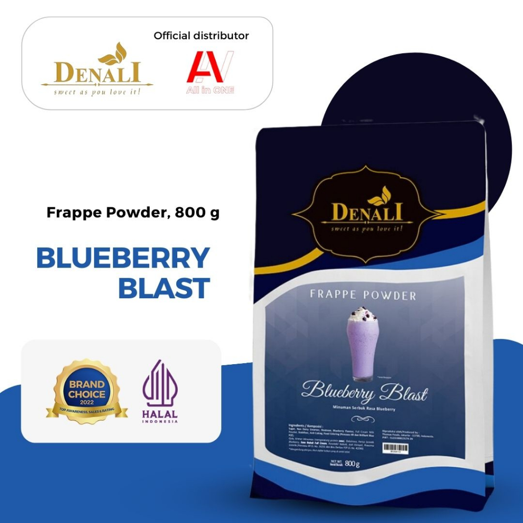 

Denali Frappe Powder 800g - Blueberry Blast