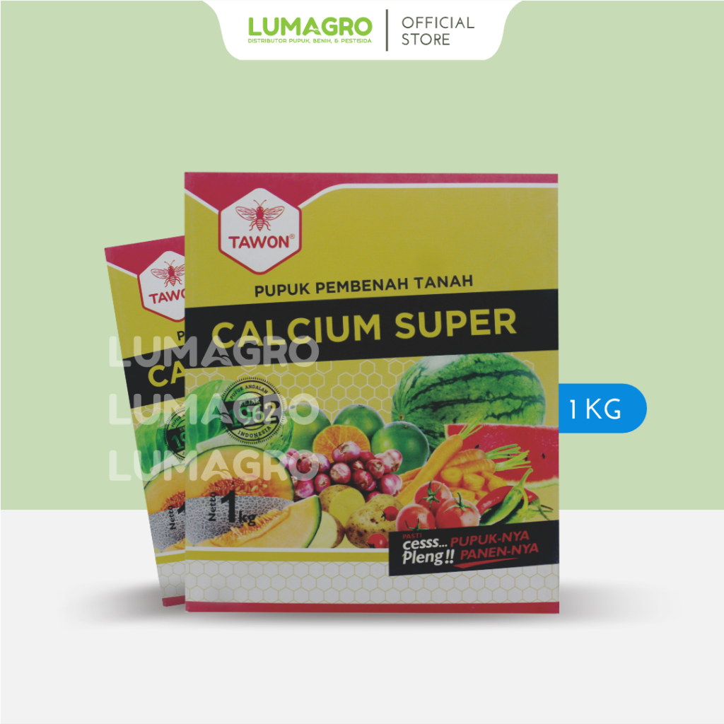 Pupuk Calsium Super Cap Tawon 1kg Nutrisi Kalsium Memperkuat Dinding Sel Tanaman