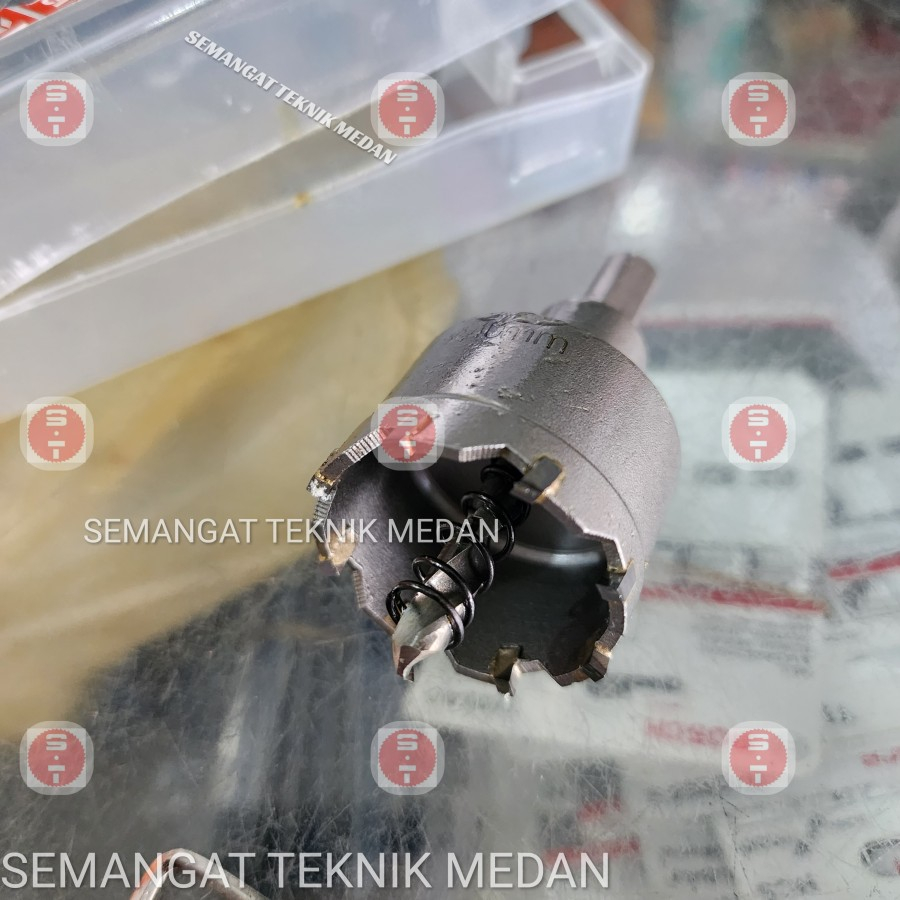 45mm MATA BOR HOLESAW HOLE SAW PELUBANG KAYU BESI BAJA TCT 45 mm KUGEL
