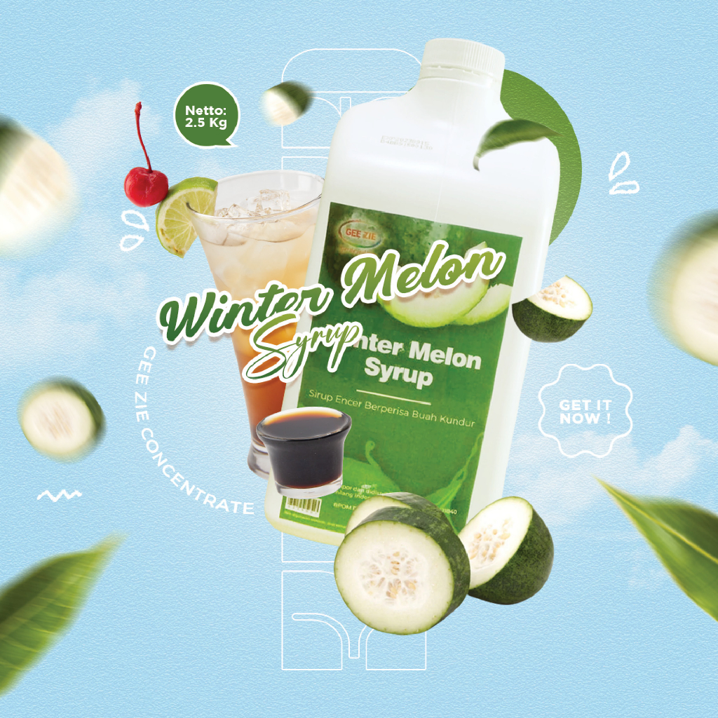 

Sirup Minuman Rasa Wintermelon Gee Zie Concentrate 2,5kg