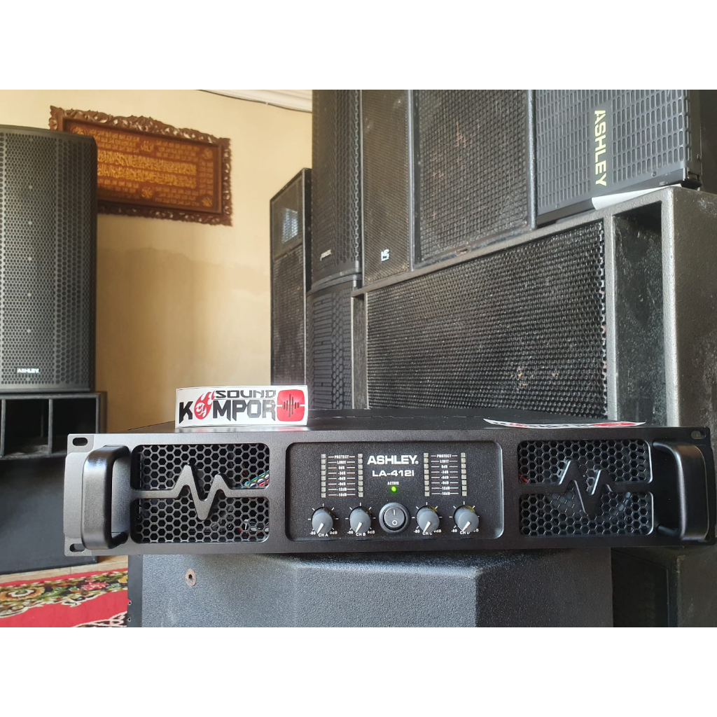 POWER AMPLIFIER ASHLEY LA412i POWER ASHLEY 4 CHANNEL LA 412i