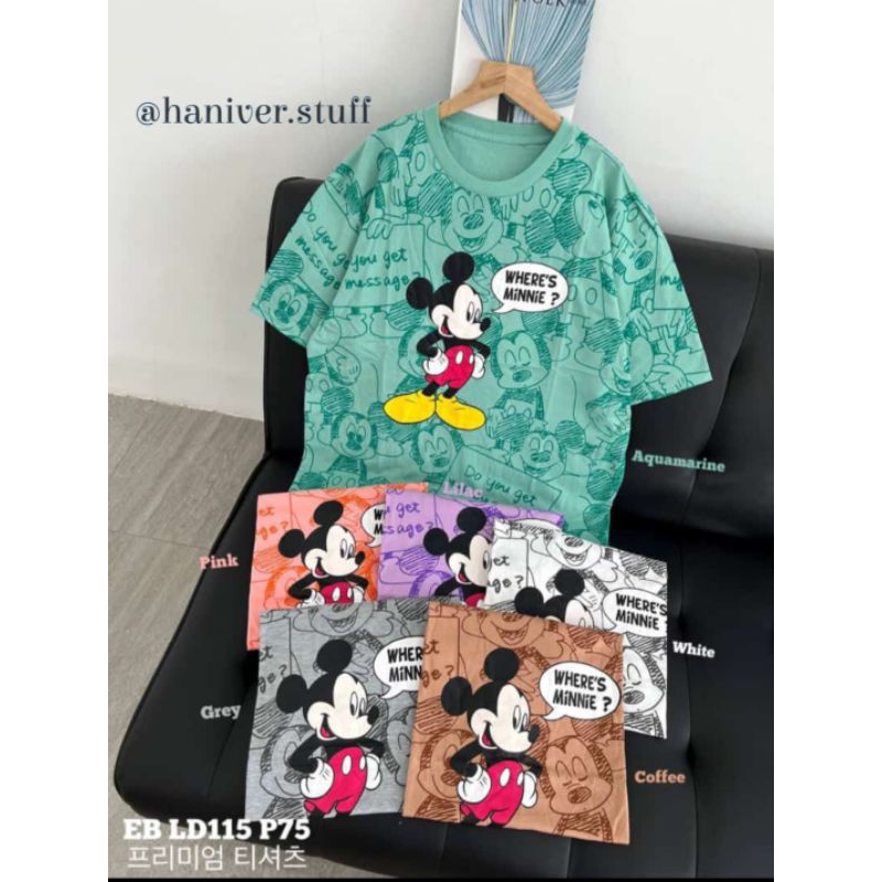 Kaos Oversized Premium Quality Best Cutting Mickey Mouse