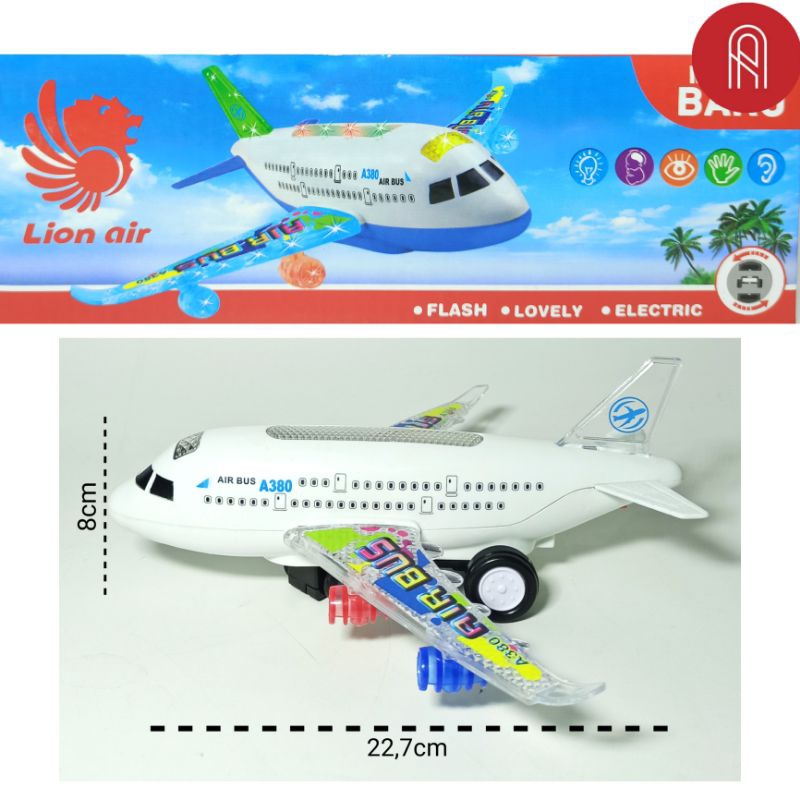 Mainan anak Pesawat Lion Air / Pesawat air Bus /mainan pesawat /mainan murah