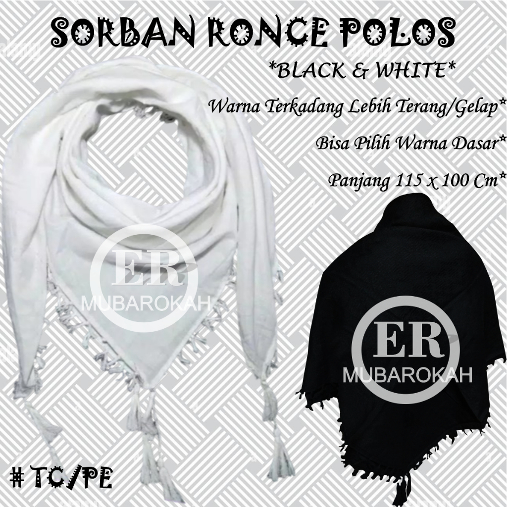 SORBAN ARRABANI POLOS SORBAN HAJI PRIA DEWASA SURBAN MURAH BERKUALITAS