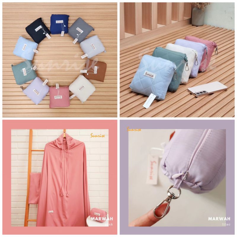 Mukena Travel|Sunrise|Dewasa|Marwah Series|2in1