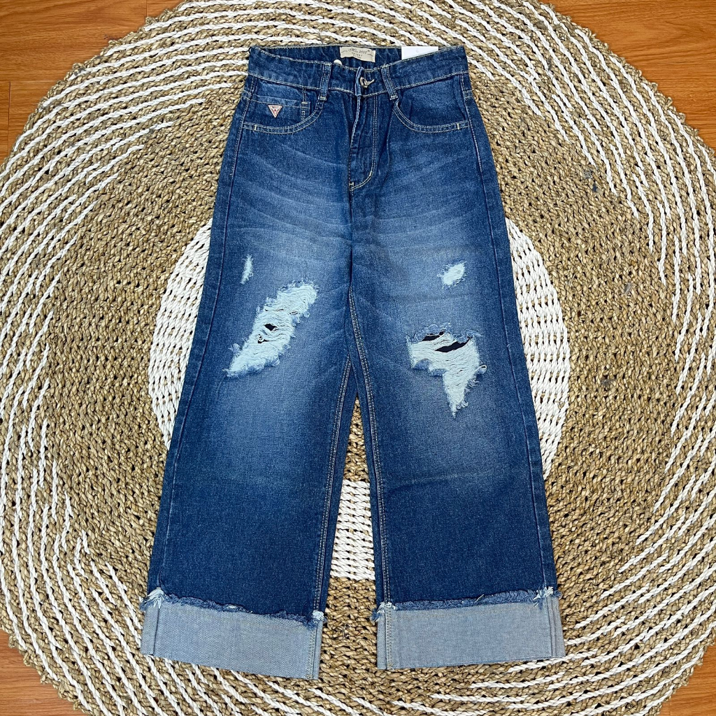 LAGI DISKON Celana Jeans Kulot Ankle Wanita Mis 2000 M2 1-5685 Bahan Halus Denim Murah