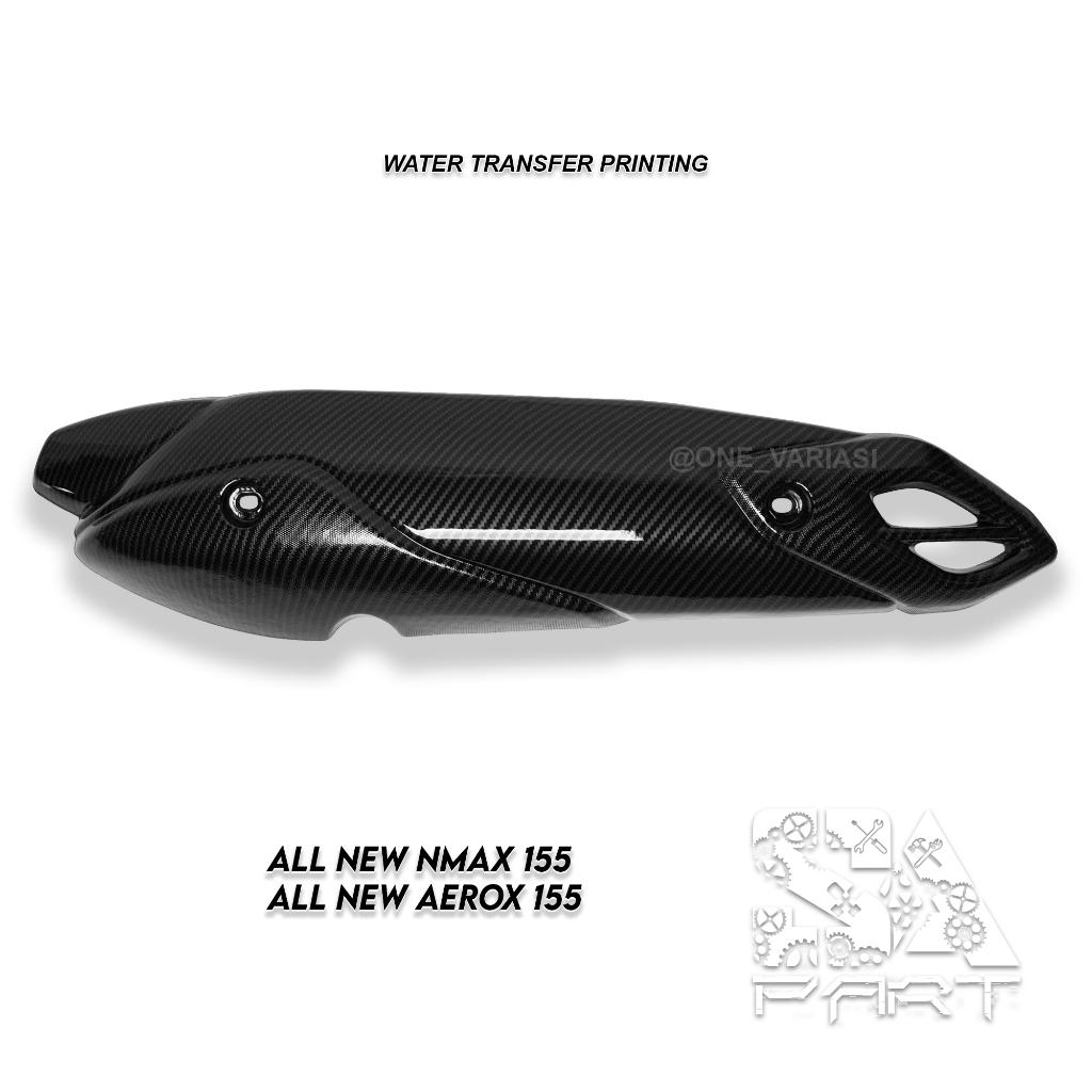 COVER KNALPOT CARBON NEW AEROX 155 CONNECTED / NEW NMAX 155 CONNECTED TUTUP TAMENG PELINGDUNG KNALPO
