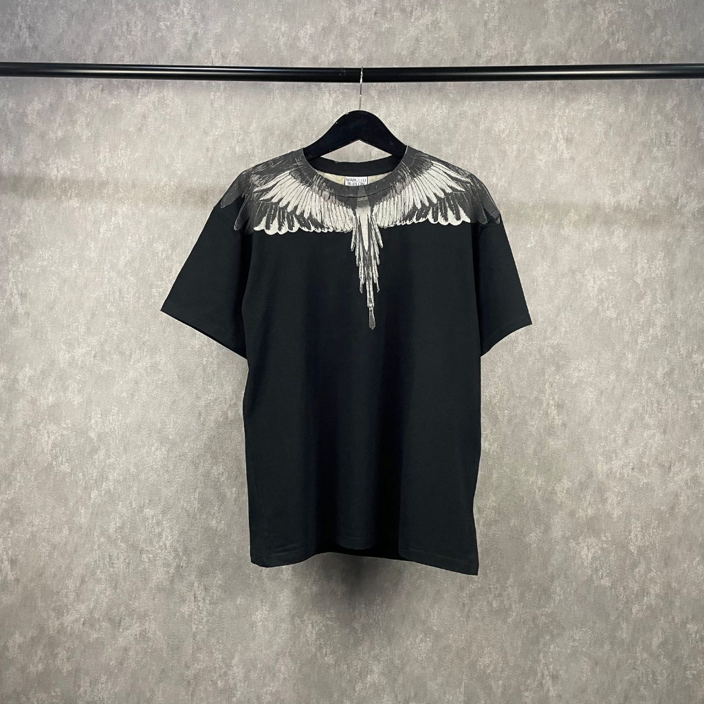 KAOS MARCELO BURLON IMPORT TSIHRT UNSIEX KAOS MARCELO BURLON MIRROR KAOS OVERSIZE