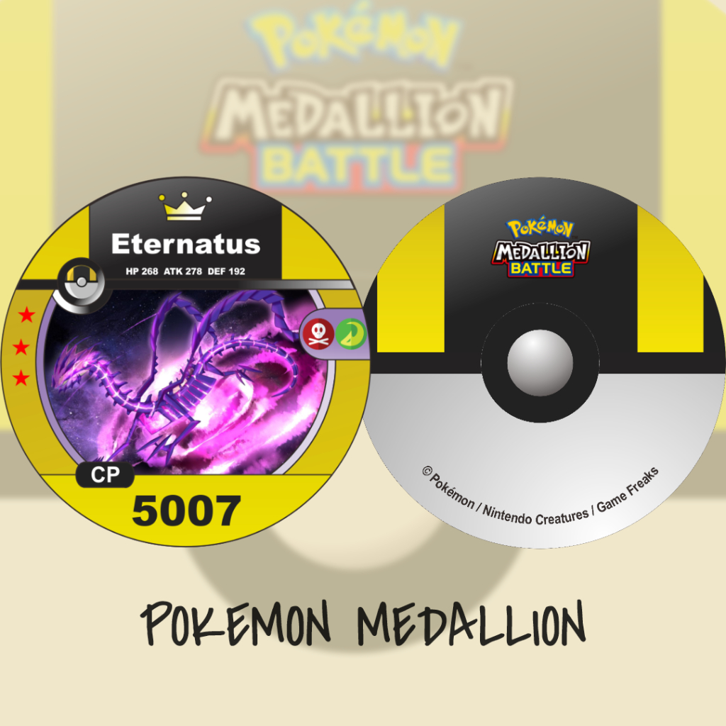 Kartu Pokemon Medallion Kustom Eternatus