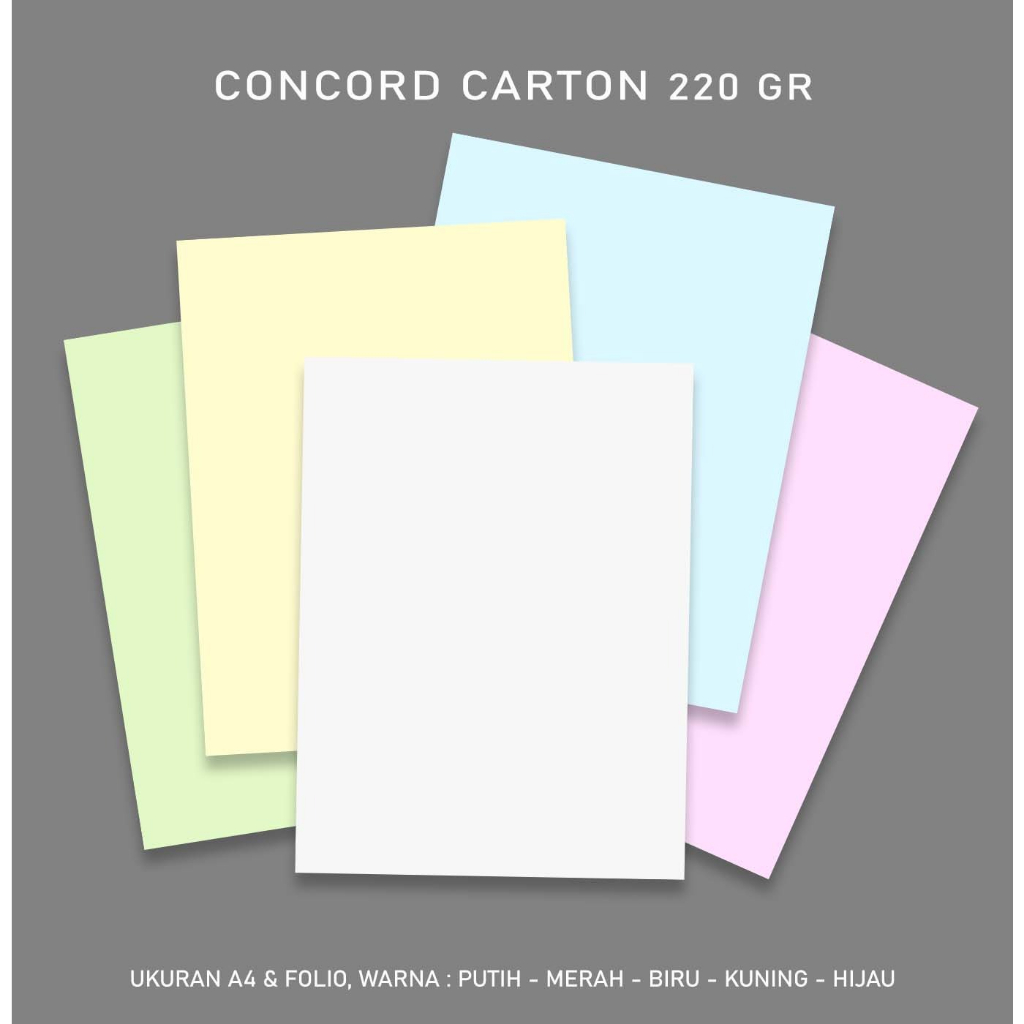 

Bamboo Countour Carton Folio, 220 GSM / Kertas Bertekstur [isi 20 Lbr]