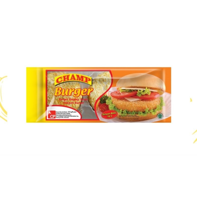 

Champ Burger Ayam isi 6 pcs 315gr