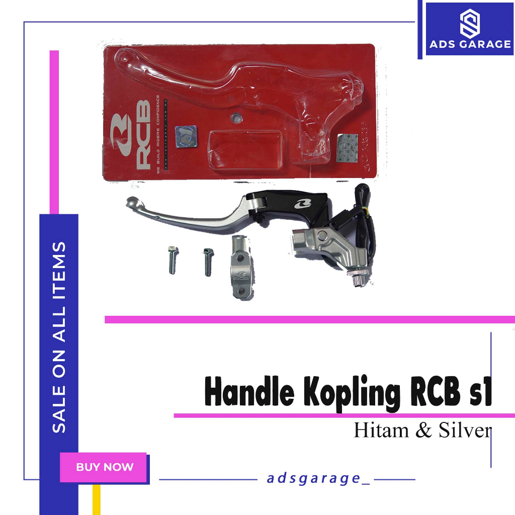 Handle kopling RCB S1 Silver and Black - Clutch Handle