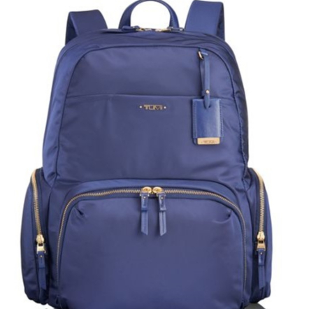 Tas Ransel Wanita TM Voyageur Calais Backpack Biru Navy Gold Nylon ORIGINAL Branded Import BISA TAMB