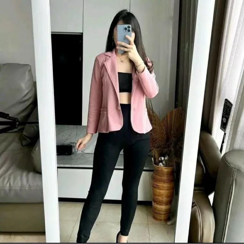 BLAZER WANITA KOREA FIT L BLAZER KERJA KANTOR