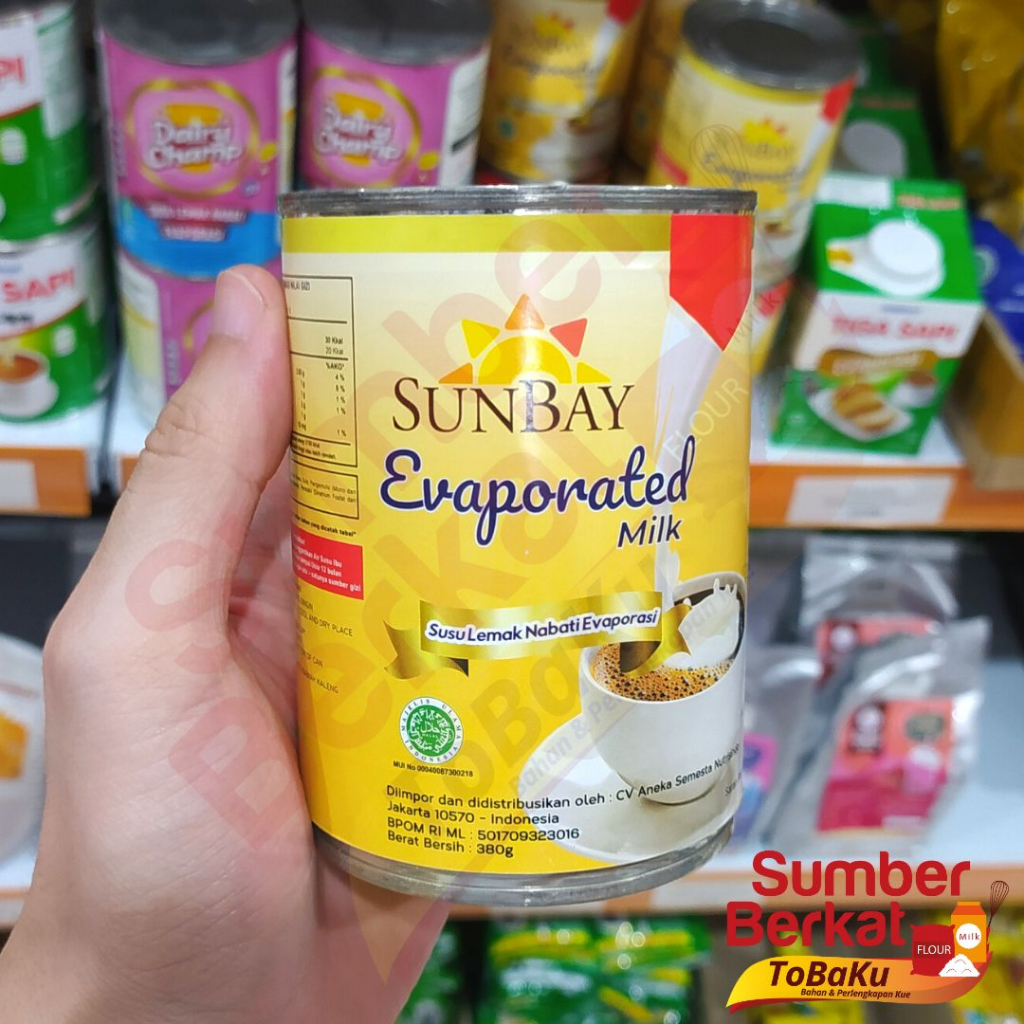 Sunbay Evaporasi Susu Evaporasi 380 gr Susu Evaporasi Susu Cair Susu Murah Grosir