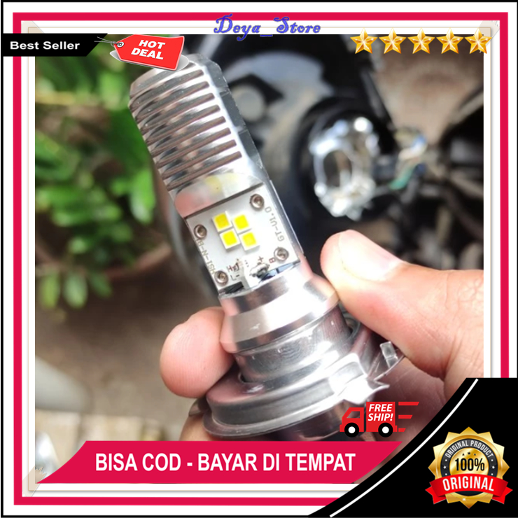 Bohlam Osram Motor Led H4 Vespa Lx Primavera Gts Sprint Lxv S Original Lampu Depan Berkualitas