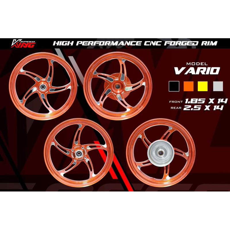 Velg X MODE KING SPEED Velg Vrossi Venom Mercury Vario 110, Beat, Scoopy Velg Model VELG Xmode Vario