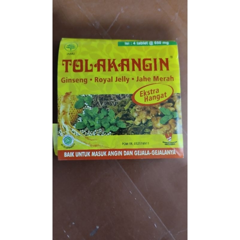 

Tolak Angin Strip isi 4/Untuk masuk angin