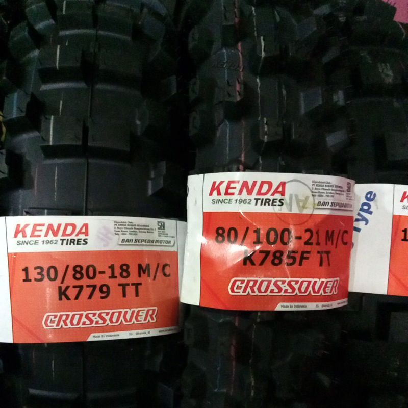 ban trail kenda Enduro ring 18/21 sepasang depan dan belakang ukuran 130-80/18 dan 80-100/21