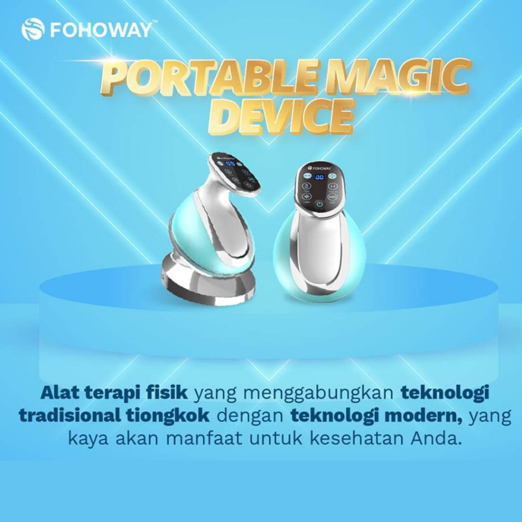 Alat Terapi Kesehatan dan Kecantikan Wajah FOHOWAY PORTABLE MAGIC DEVICE SEGEL