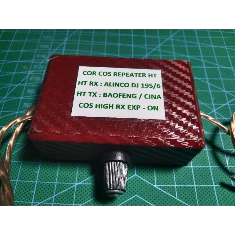 COR COS REPEATER HT , HT RX ALINCO DJ 195/6 , HT TX BAOFENG / CINA + VOLUME AUDIO
