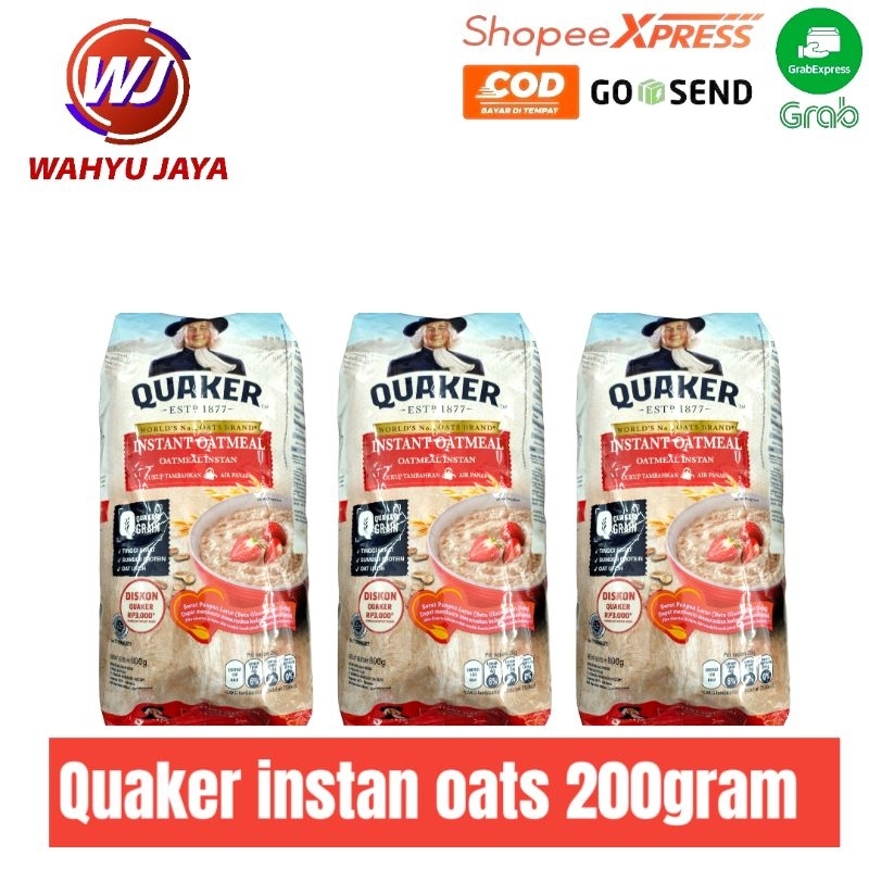 

Quaker instan oats 200gram