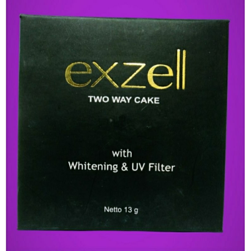 Exzell two way cake/ bedak padat exzell