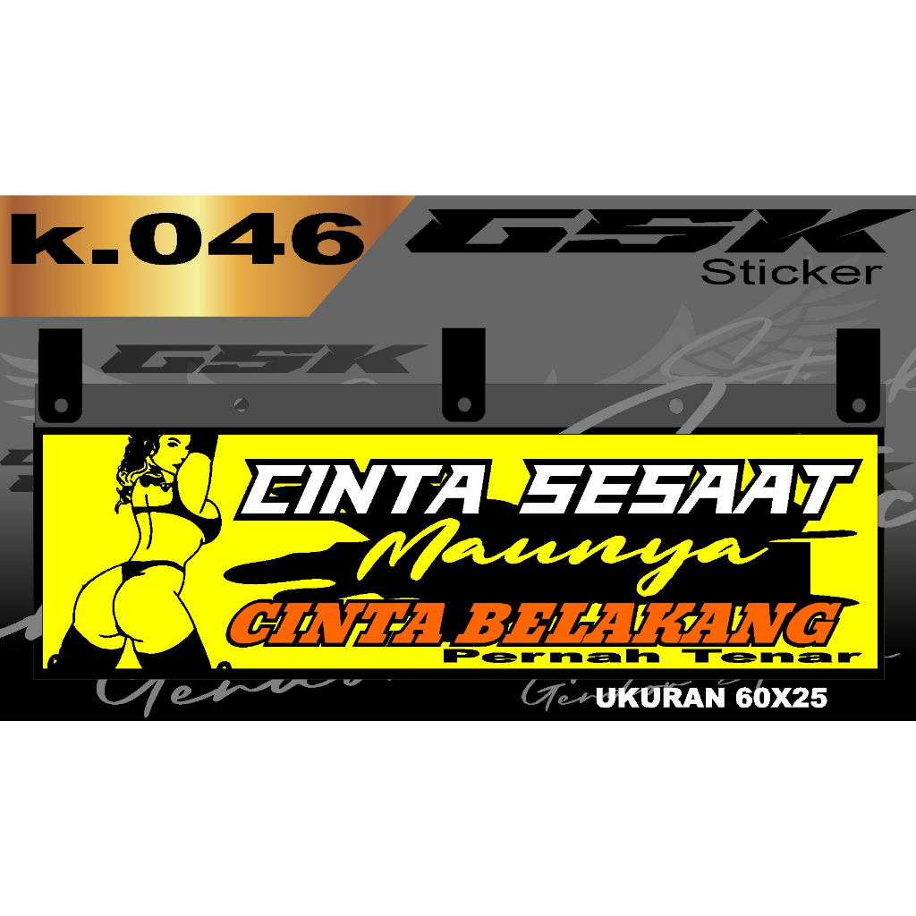 Stiker Cutting Karpet Belakang Truk All Sticker Variasi Karpet k.046