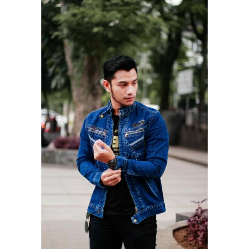 (COD) JAKET JEANS PRIA ORIGINAL THE BERRY