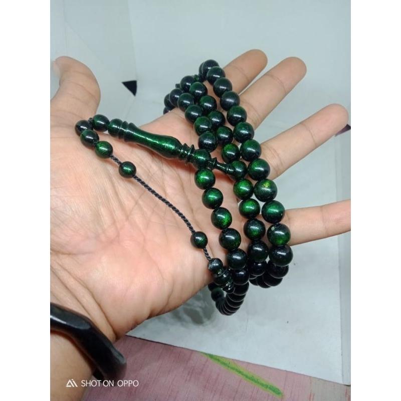 tasbih akar bahar tali arus hijau super
