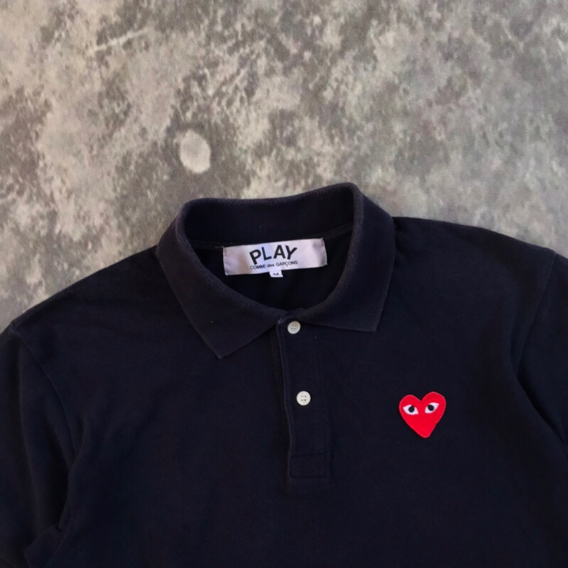 Polo Shirt Play CDG (Navy) Original Second