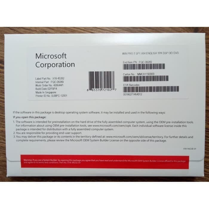 Window Server 2019 Standard 32 Core 5 Cal Original Lifetime