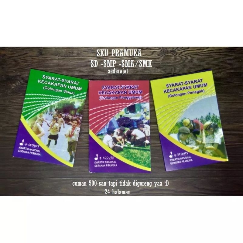 Buku SKU Pramuka Siaga Penggalang Penegak SD SMP SMA