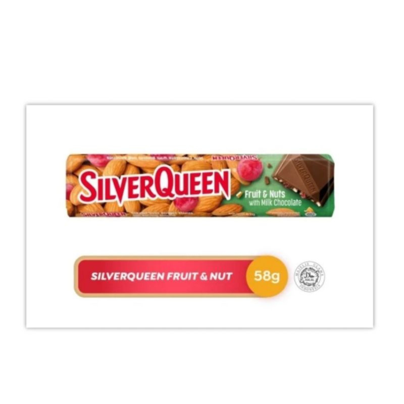 

Silverqueen Fruit Nut 58 gr Cokelat