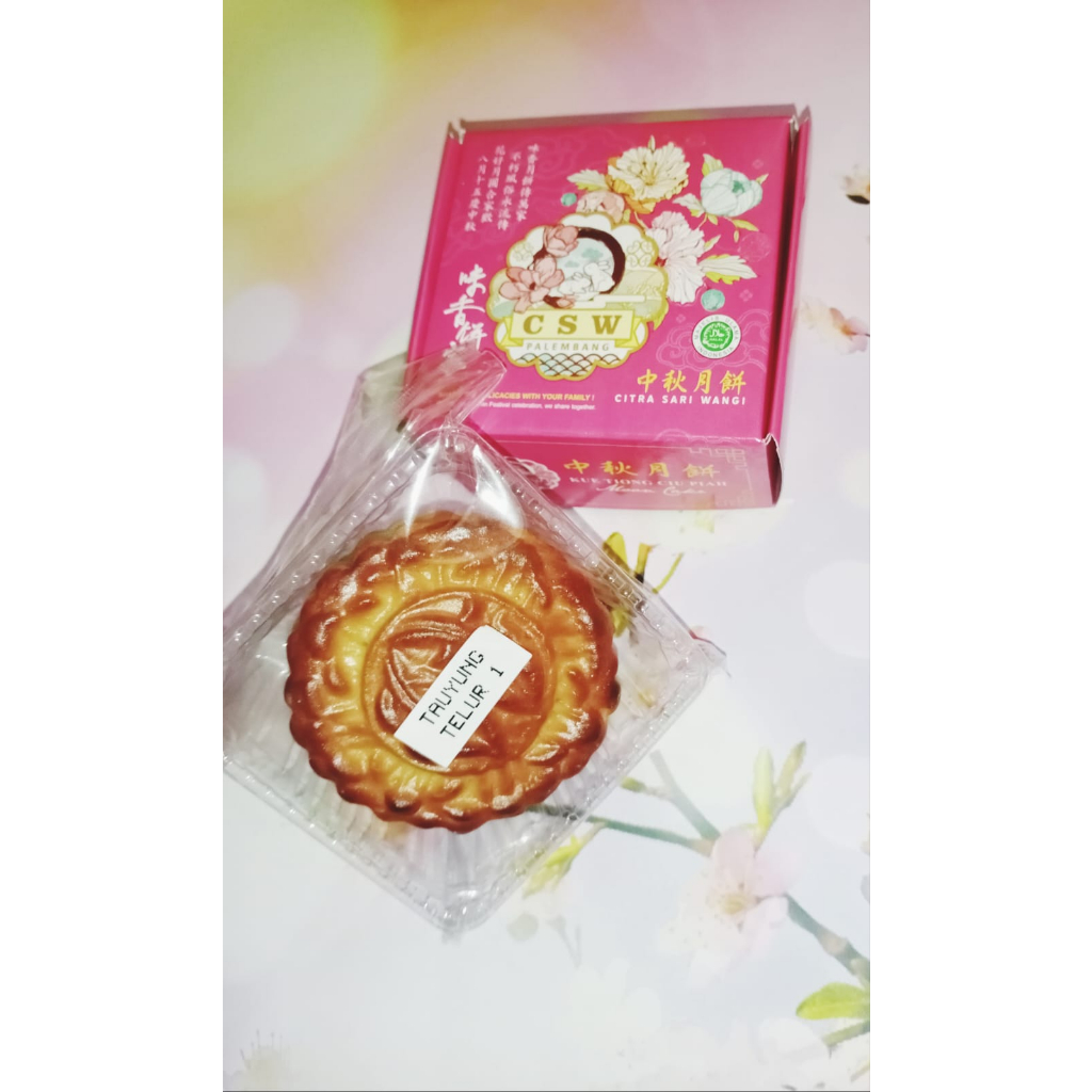 Mooncake CSW Palembang Vegetarian Satuan / Pcs