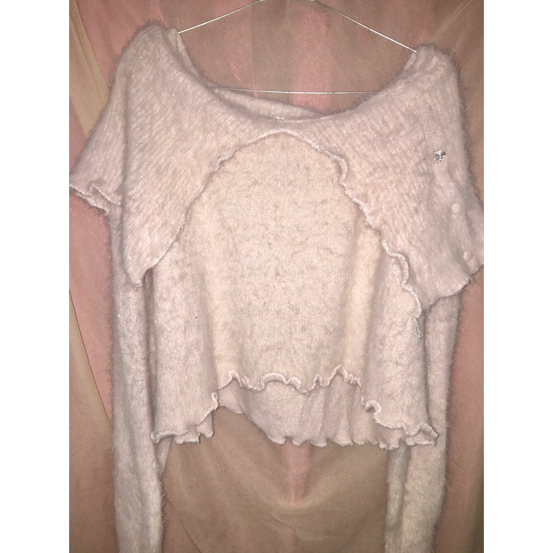 Sabrina Crop Fuzzy Sweater | SWEATER FUZZY