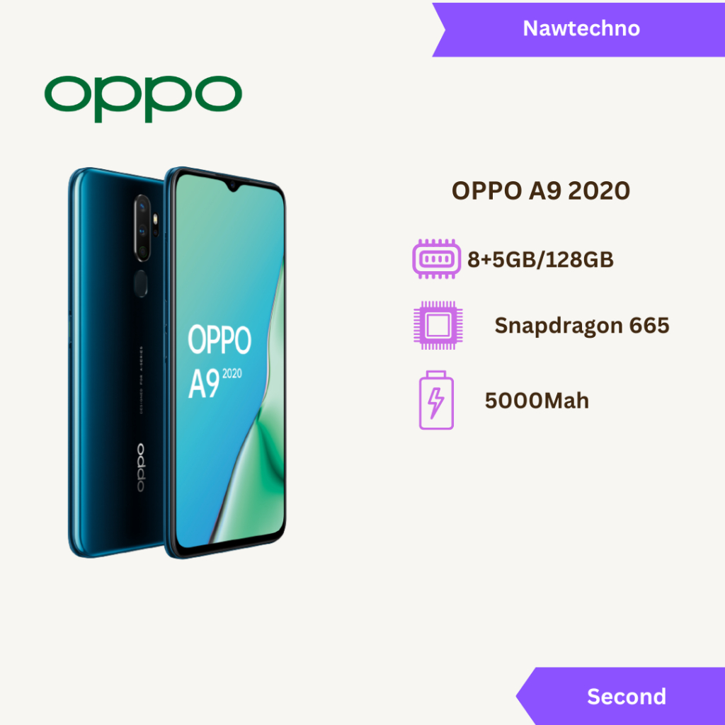 Oppo A9 2020 8/128 GB Hp Second Seken Snapdragon