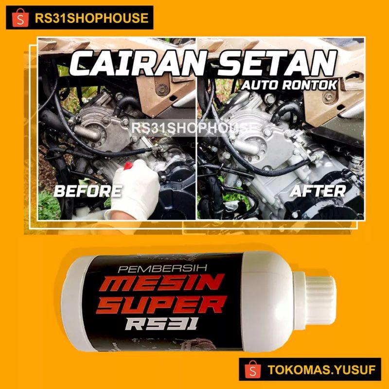 RS31 || CAIRAN PEMBERSIH Mesin Super bersih 500ML-Menghilangkan kerak,kotoran,sisa oli DLL