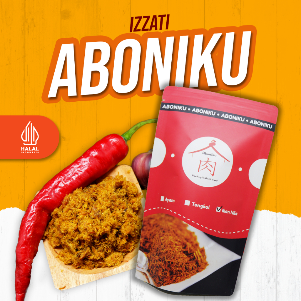 

ABON ABONIKU | Abon ayam | Abon ikan nila | Abon ikan tongkol Rasa ORIGINAL HALAL 100gr