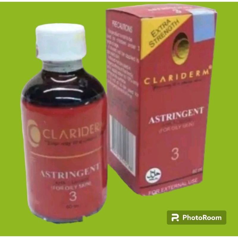 Toner Clariderm Astringent//Toner Pembersih Wajah Clariderm Cair