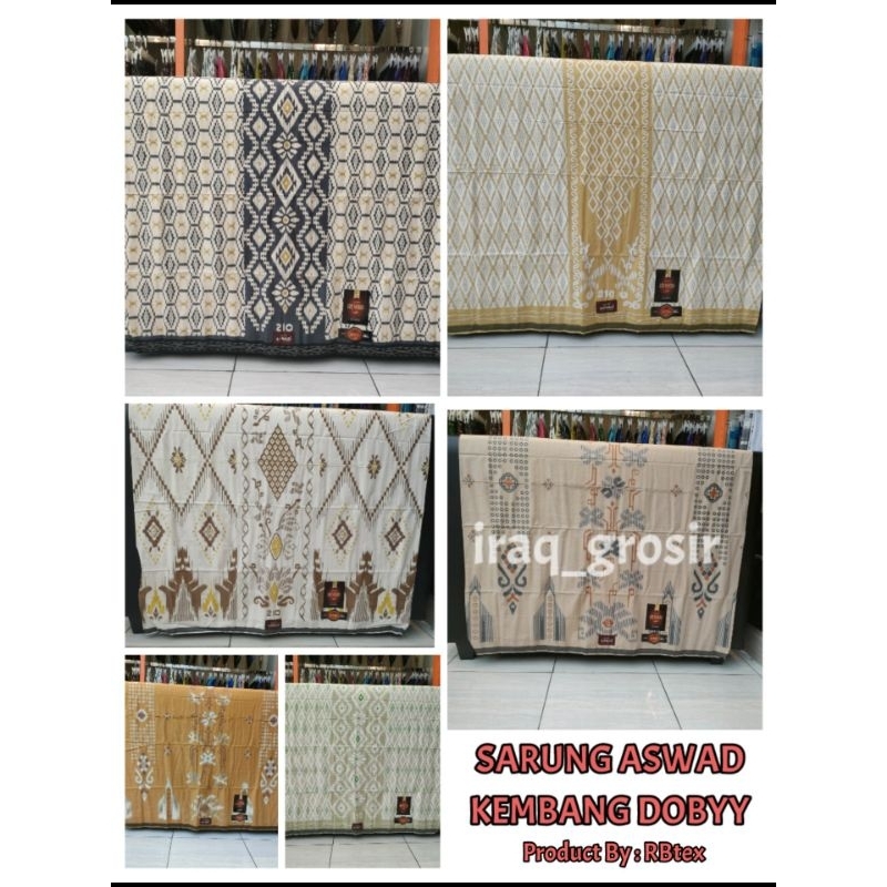 Sarung Aswad Kembang Dobby Kain Rayon