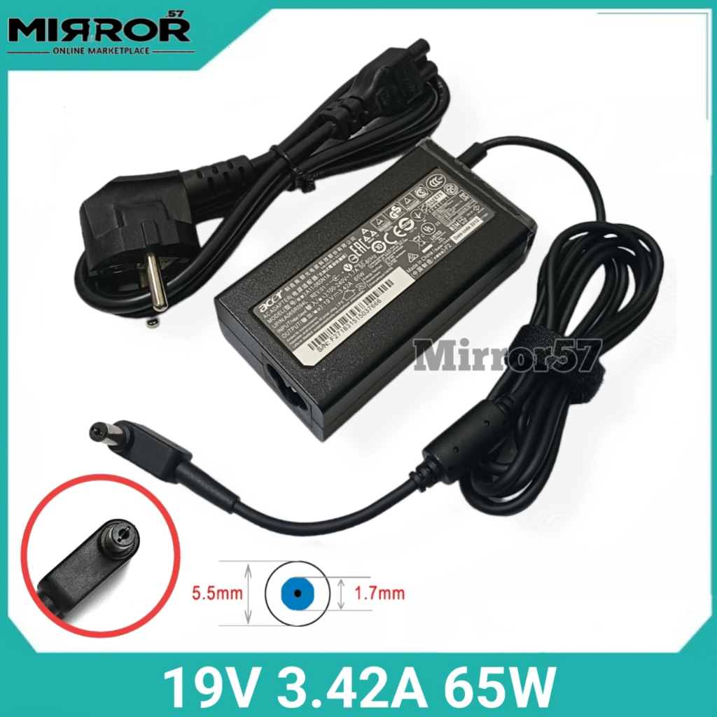 Charger Laptop Acer Aspire 4755G 4738 4250G 4352G Adaptor Acer 19V 3.42A 65W