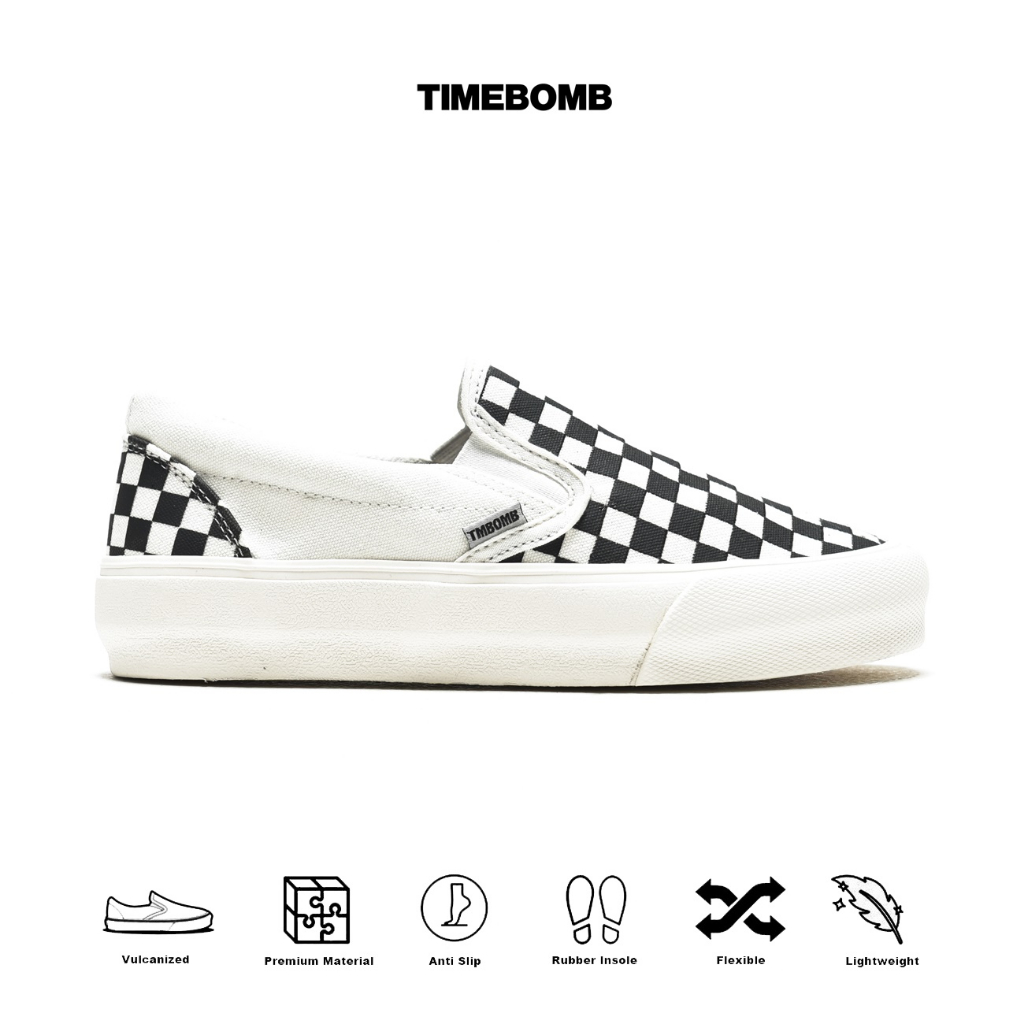 SEPATU TIMEBOMB VULCANIZED | SLIP ON CHECKERBOARD 0G